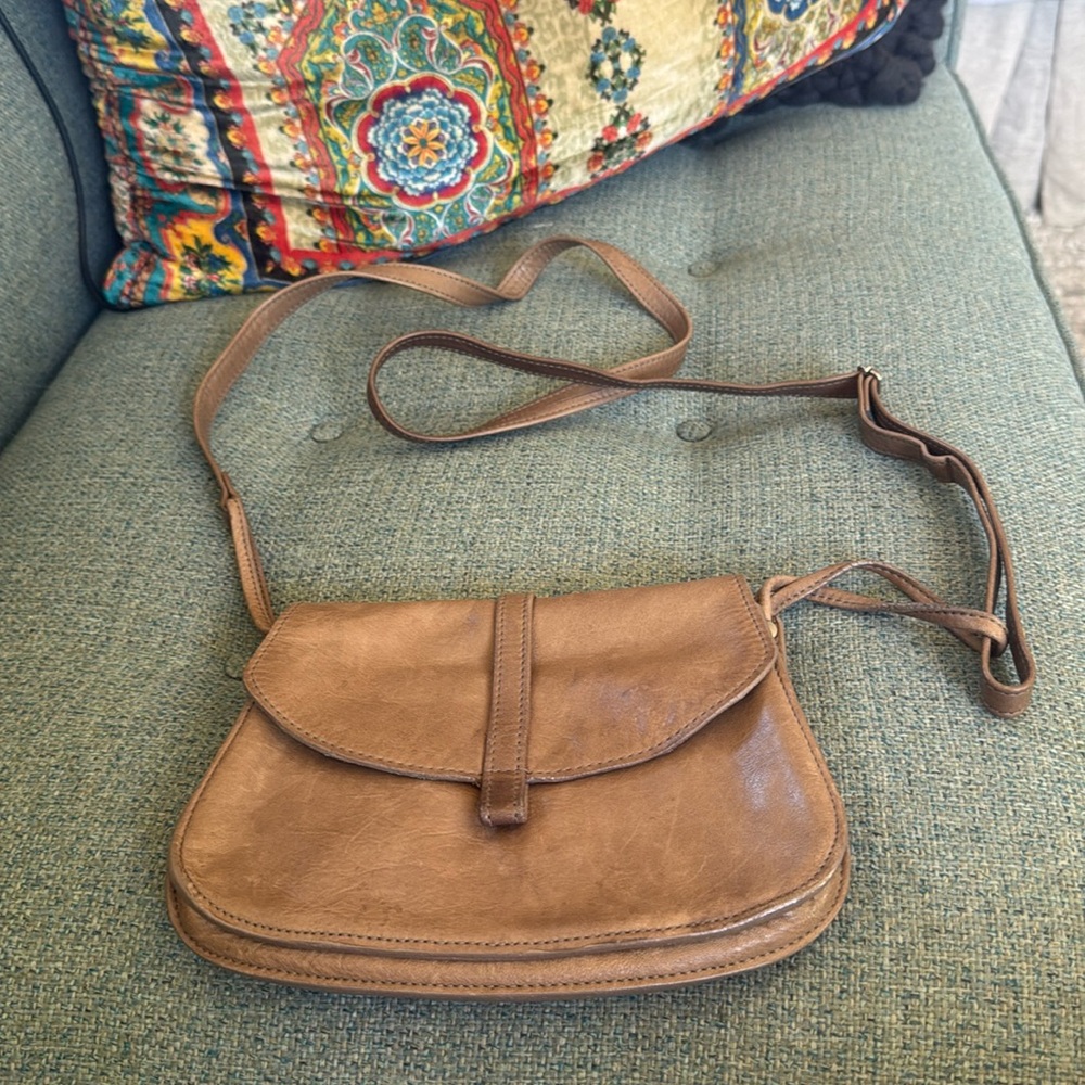 Anthropologie Brown Crossbody Bag